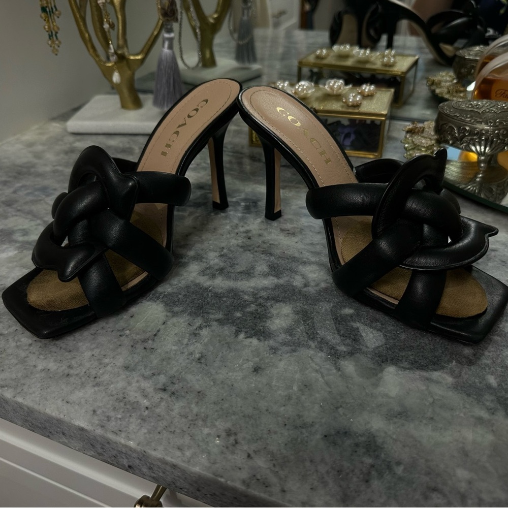 Coach stiletto sandals sz. 6.5 - Picture 4 of 10